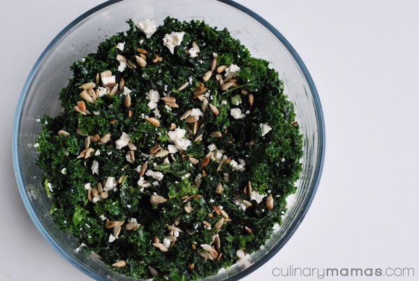 Lemon Kale Feta Salad