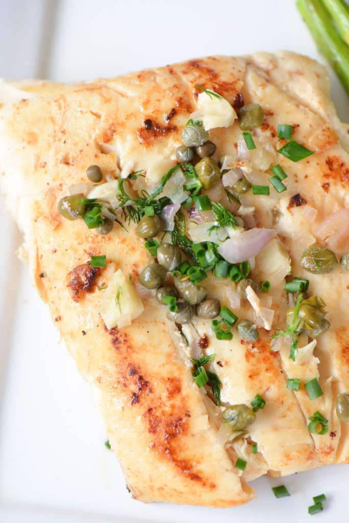 Halibut with Capers, Shallots and Dill-9715
