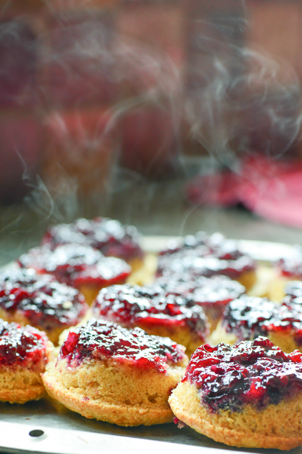blueberry upside down muffins recipe