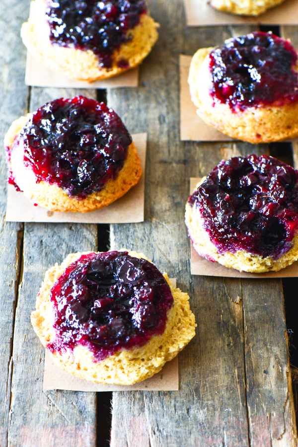 blueberry upside down muffins 