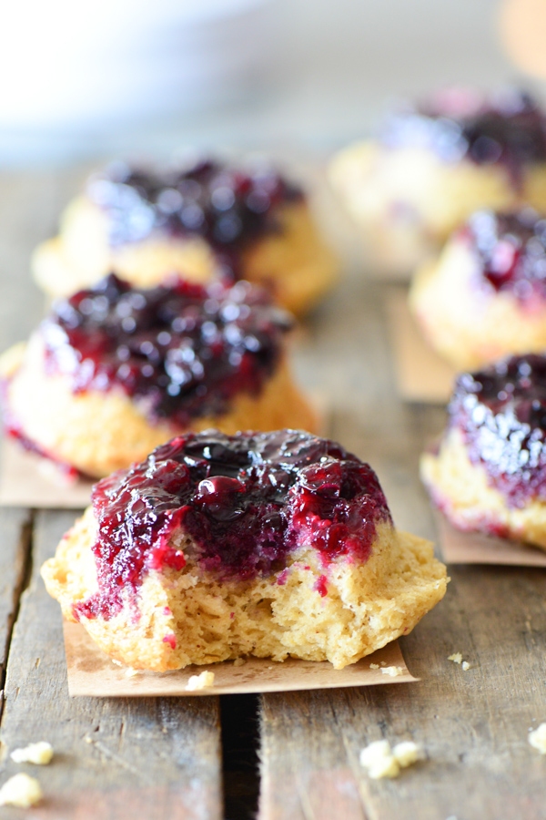 blueberry upside down muffins: a fun recipe to make with kids