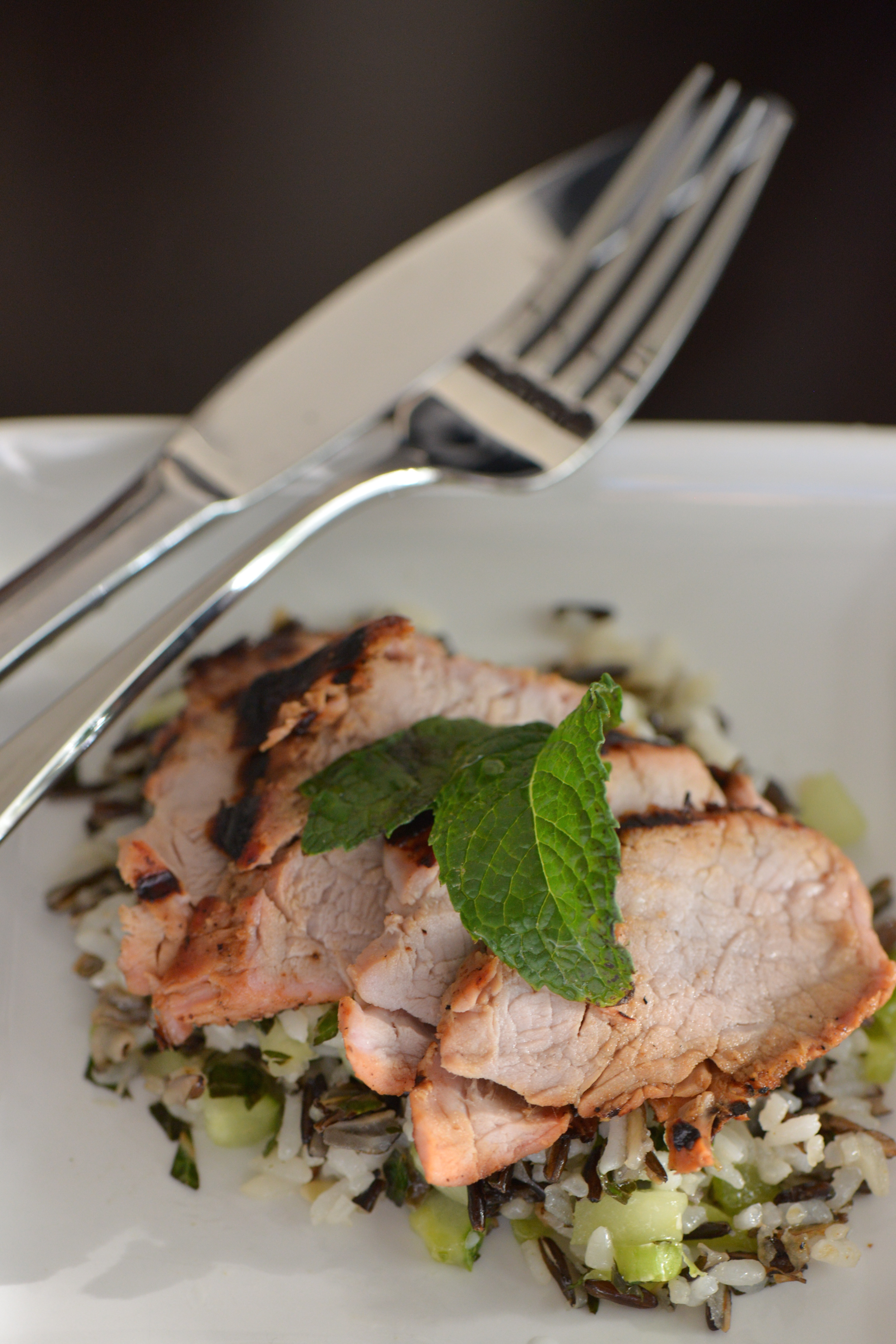 Pork Tenderloin with Wild Rice Salad - Culinary Mamas